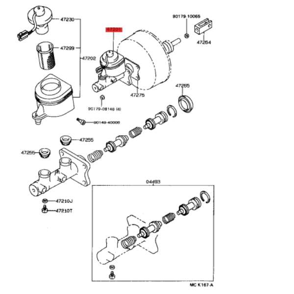 BOMBA FRENO  J8 (CON ABS) AISIN ORIGINAL TOYOTA LAND CRUISER