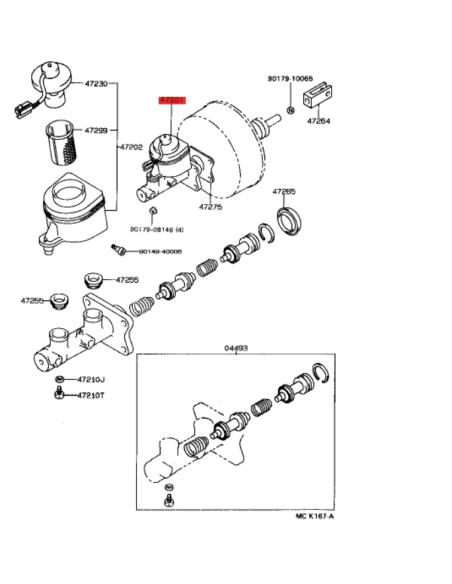BOMBA FRENO  J8 (CON ABS) AISIN ORIGINAL TOYOTA LAND CRUISER