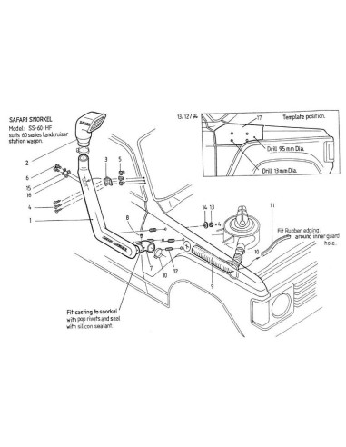 SNORKEL SAFARI LAND CRUISER J6