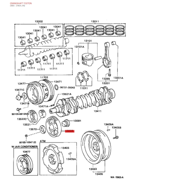 DISTRIBUCION, PIÑON INTERMEDIO J-8 12V