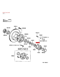 JUNTA BRIDA DELANTERA   J8 ORIGINAL TOYOTA LAND CRUISER 2