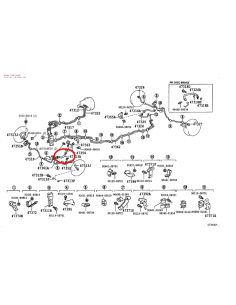 Bremsleitung Vorderachse Toyota Land Cruiser J8 - Terrain... 2