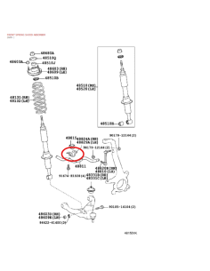 Front stabilizer bar right support J12 / FJ - Original... 2
