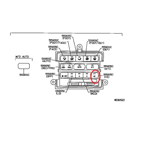 BOTONERA CENTRAL, BOTON "HI" J-8