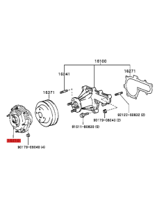 Acoplador viscoso J10 - Original Toyota Land Cruiser 2