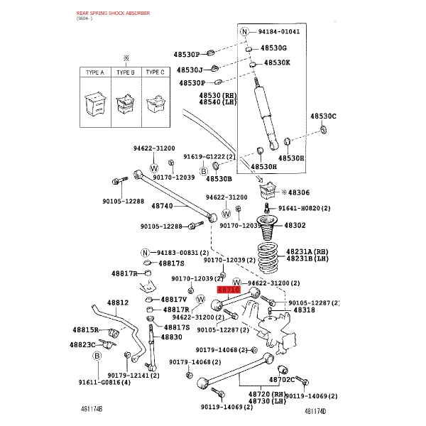 TIRANTE TRASERO SUPERIOR J-9