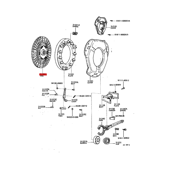 EMBRAGUE, KIT HJ45