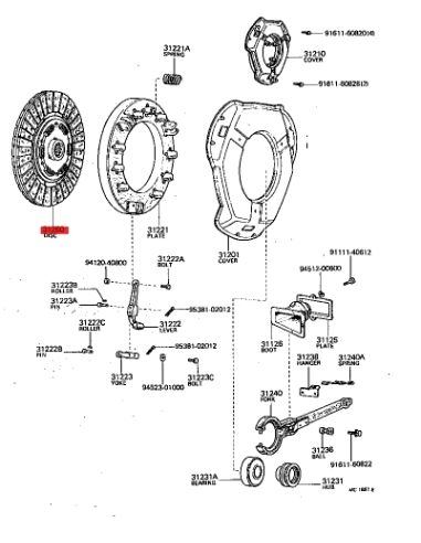EMBRAGUE, KIT HJ45