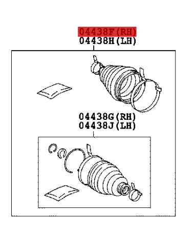 KIT FUELLE TRANSMISION FRONTAL J-20