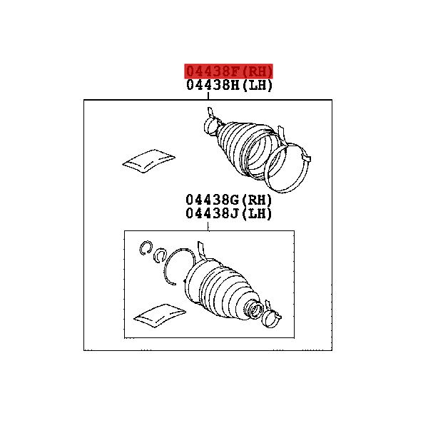 KIT FUELLE TRANSMISION FRONTAL J-20