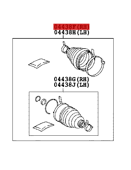 KIT FUELLE TRANSMISION FRONTAL J-20