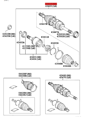 HOMOCINETICA ORIGINAL TOYOTA J-20