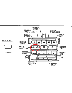 BOTONERA CENTRAL, BOTON "REC-FRS" J-8 2