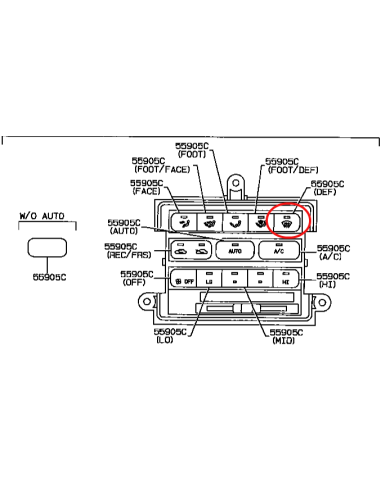 BOTONERA CENTRAL, BOTON "DEF" J-8