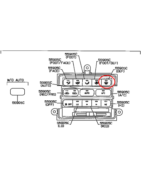 BOTONERA CENTRAL, BOTON "DEF" J-8