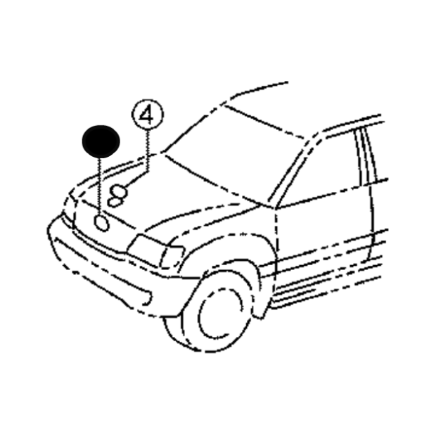 EMBLEMA TOYOTA HDJ-100 DORADO
