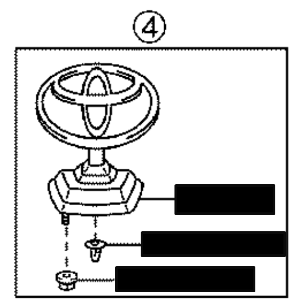 EMBLEMA TOYOTA HDJ-100 DORADO