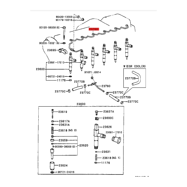 TUBO DE RETORNO DE GASOIL HDJ-100/80 (24V)