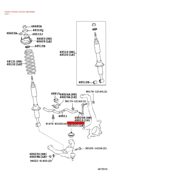 TOPE SUSPENSION DELANTERO J-12/FJ