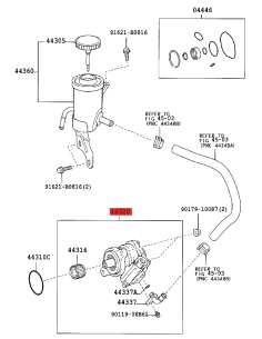 Bomba de dirección asistida J12 (diesel) - Original... 2