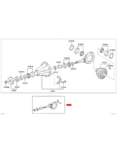 PIÑON + CORONA  DIFERENCIAL TRASERO HILUX (43-12)  LSD 2